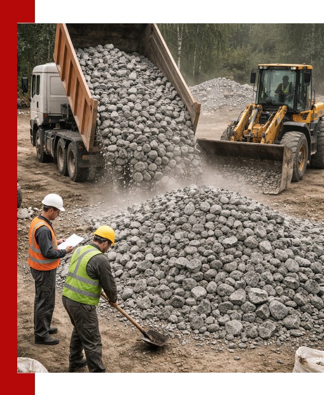 Гранитный щебень фракция 70-150 доставка в Димитровграде