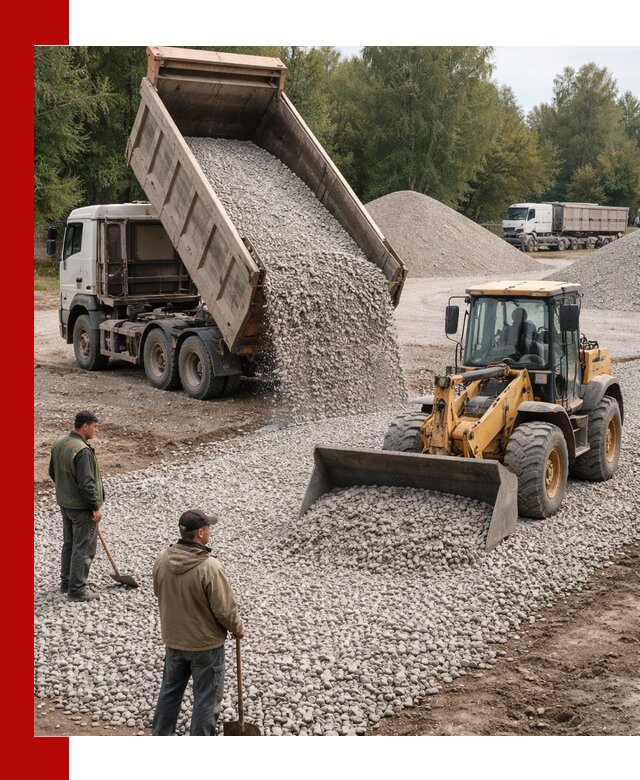 Купить гравийный щебень фракция 20-40 в Димитровграде с доставкой