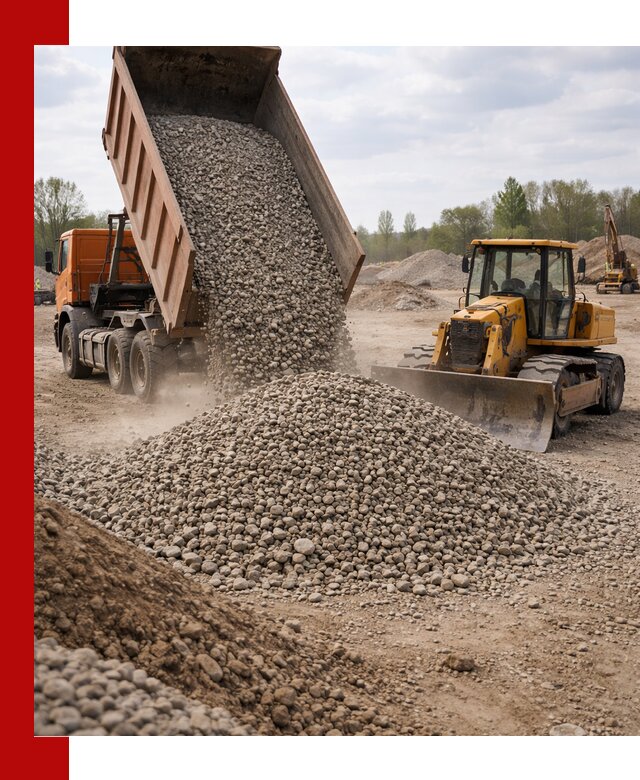 Доставка гравийного щебня фракции 40-70 в Димитровграде