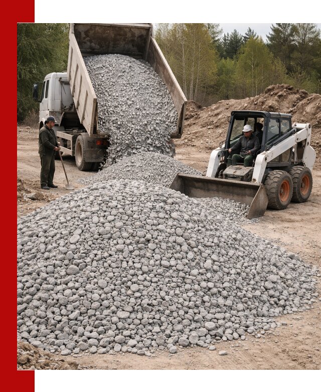 Доставка доломитового щебня в Димитровграде напрямую от карьера
