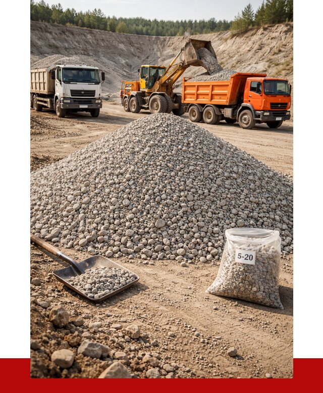 Доломитовый щебень фр. 5-20 в Димитровграде от 4327 р. | ПРОНЕРУДДмт