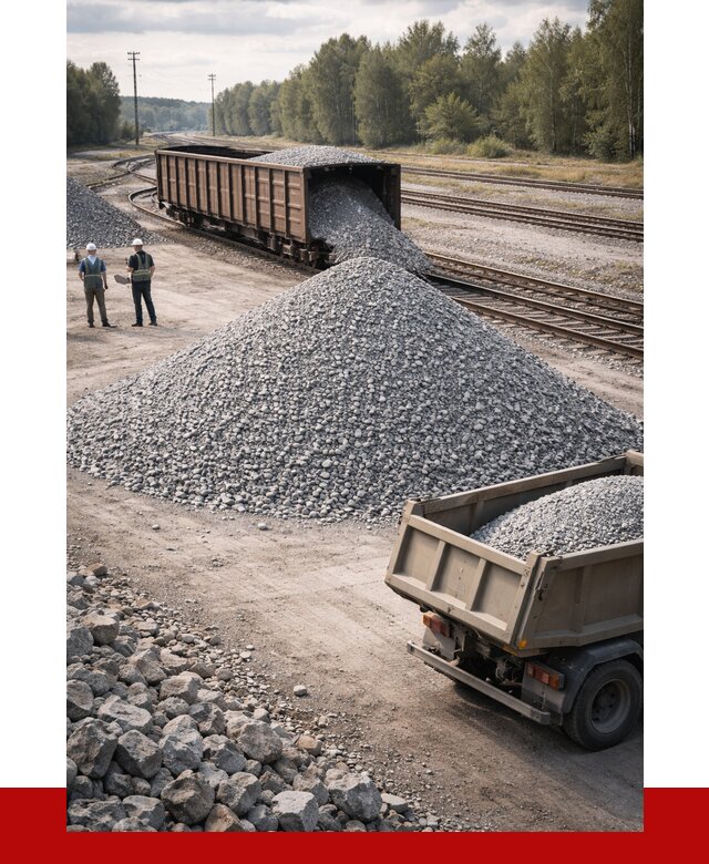 Железнодорожный щебень 20-60 в Димитровграде от 1752 р. | ПРОНЕРУДДмт