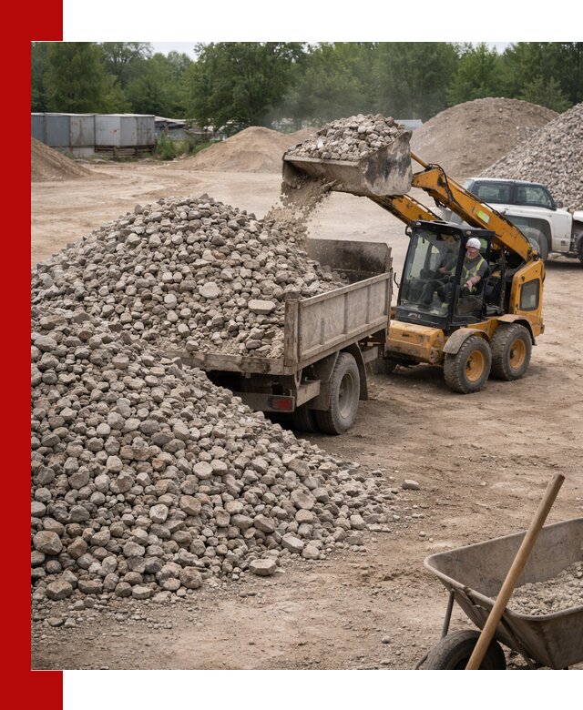 Доставка вторичного щебня в Димитровграде для строительных работ