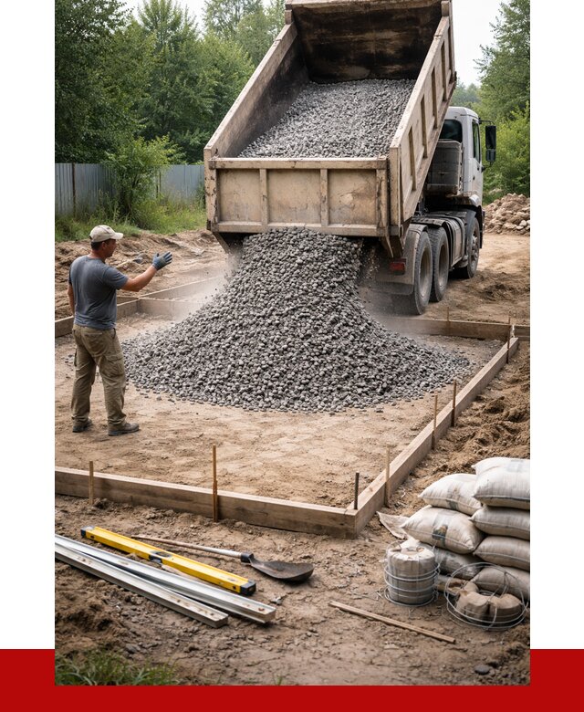 Купить щебень для фундамента в Димитровграде от 4636 р. | ПРОНЕРУДДмт