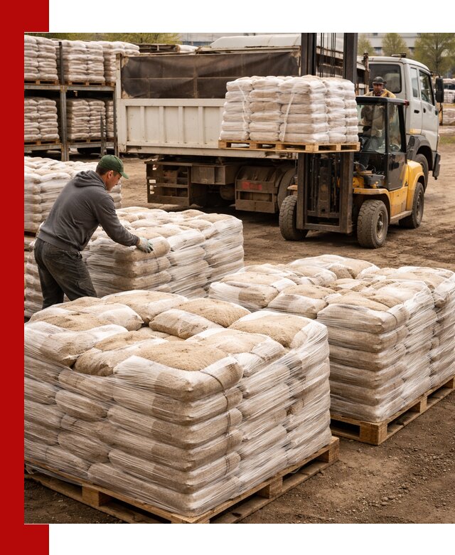 Карьерный песок в мешках с доставкой в Димитровграде