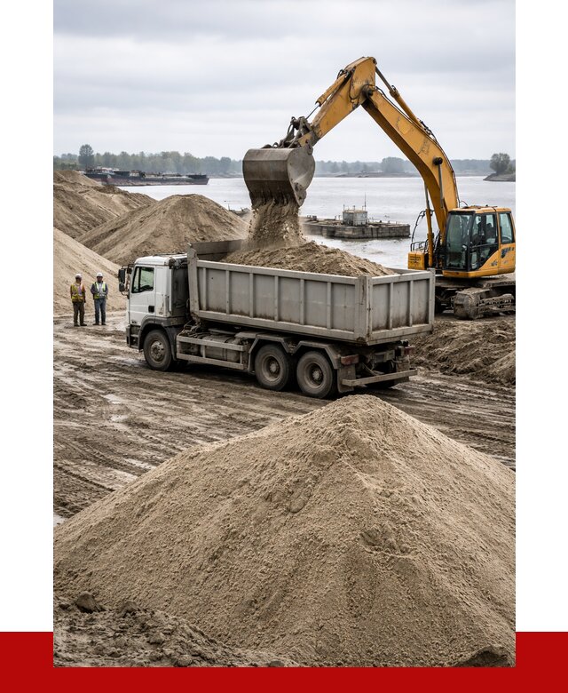 Купить речной песок навалом в Димитровграде от 1855 р., ПРОНЕРУДДмт