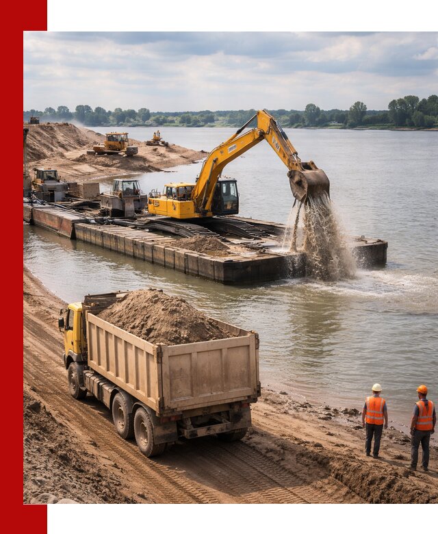 Намывной песок с доставкой в Димитровграде оптом и в розницу