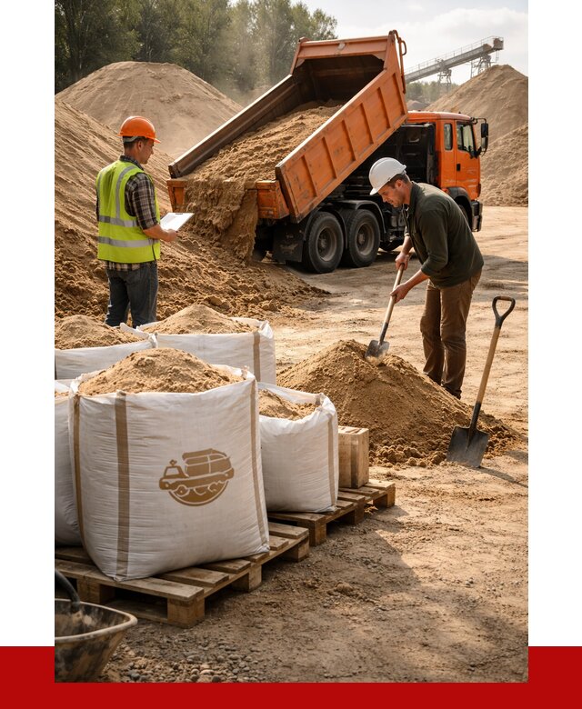 Строительный песок в Димитровграде от 2267 р. с доставкой, ПРОНЕРУДДмт