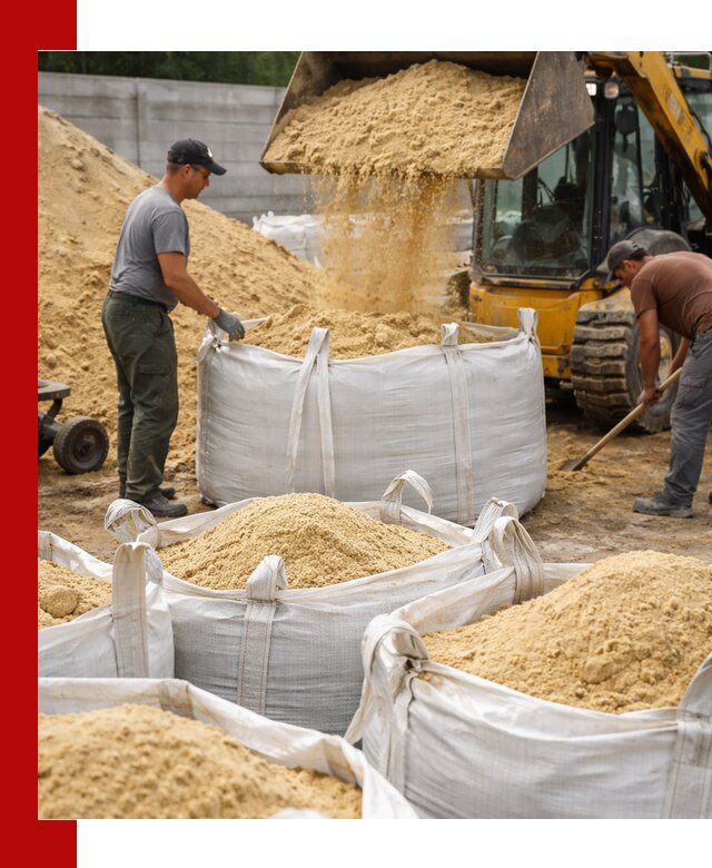 Поставка качественного песка для кладки в Димитровграде