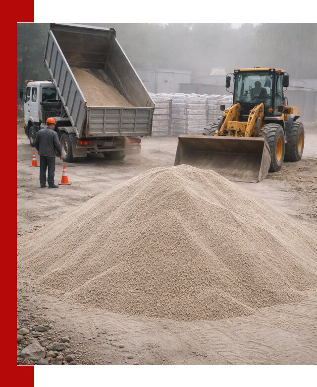 Кварцевый песок фракция 0–8 для стройработ в Димитровграде