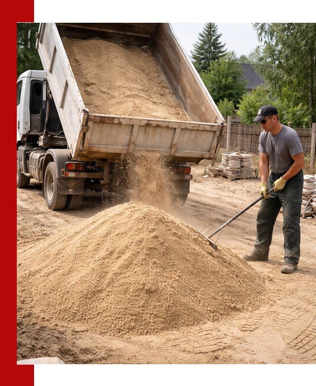 Доставка сухого песка самосвалами в Димитровграде