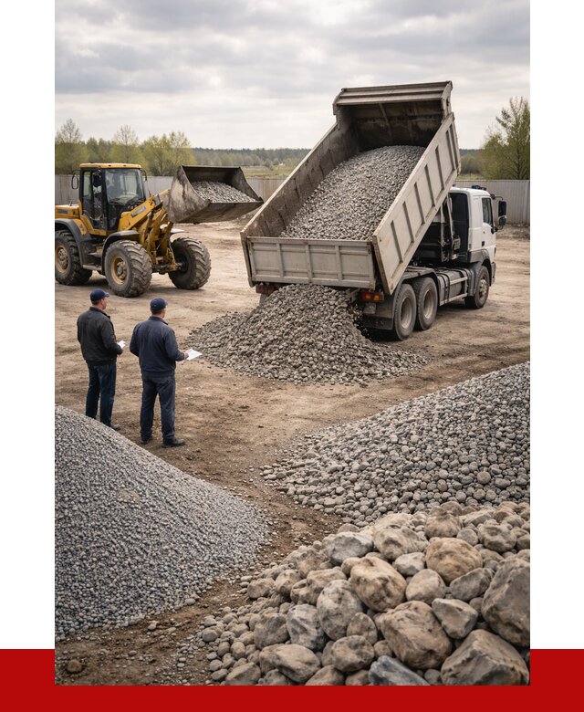 Гравий и камень с доставкой в Димитровграде от 4327 р. - ПРОНЕРУДДмт