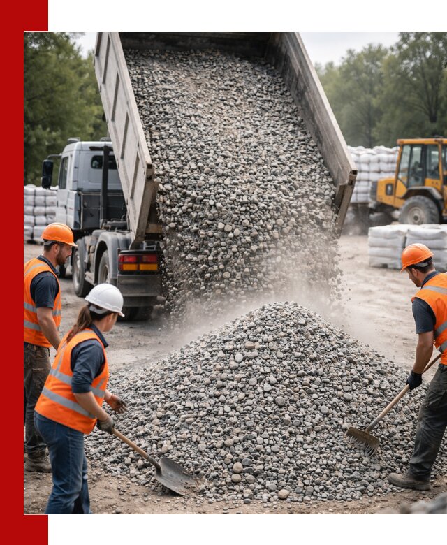 Доставка гравия и камня в Димитровграде оптом и в розницу