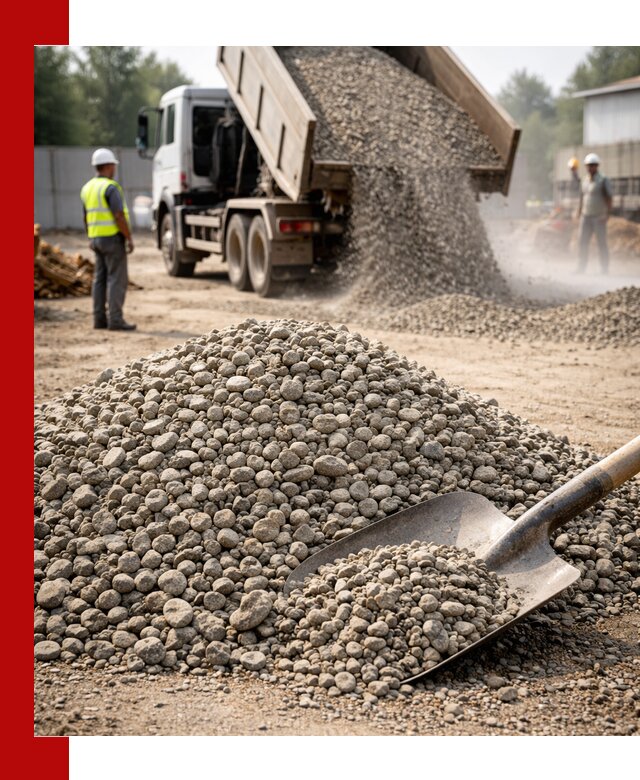 Доставка гравия фракции 20-40 в Димитровграде с самосвалами