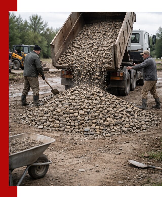 Доставка гальки речной оптом и в розницу в Димитровграде