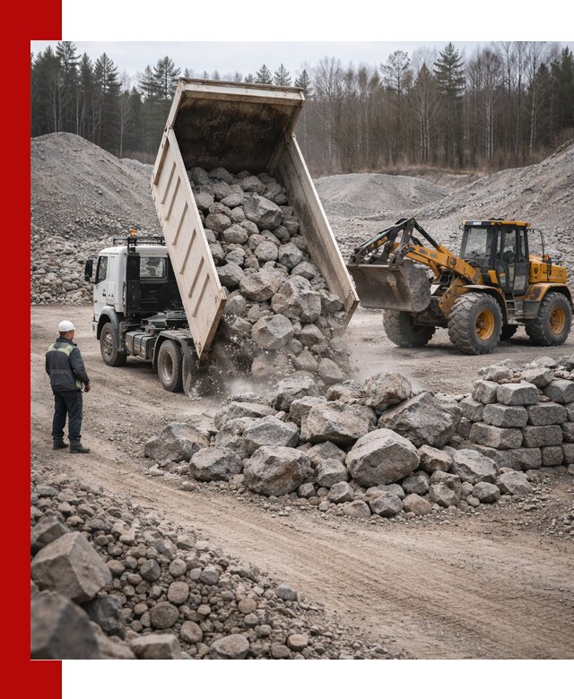 Доставка и продажа бутового гранитного камня в Димитровграде