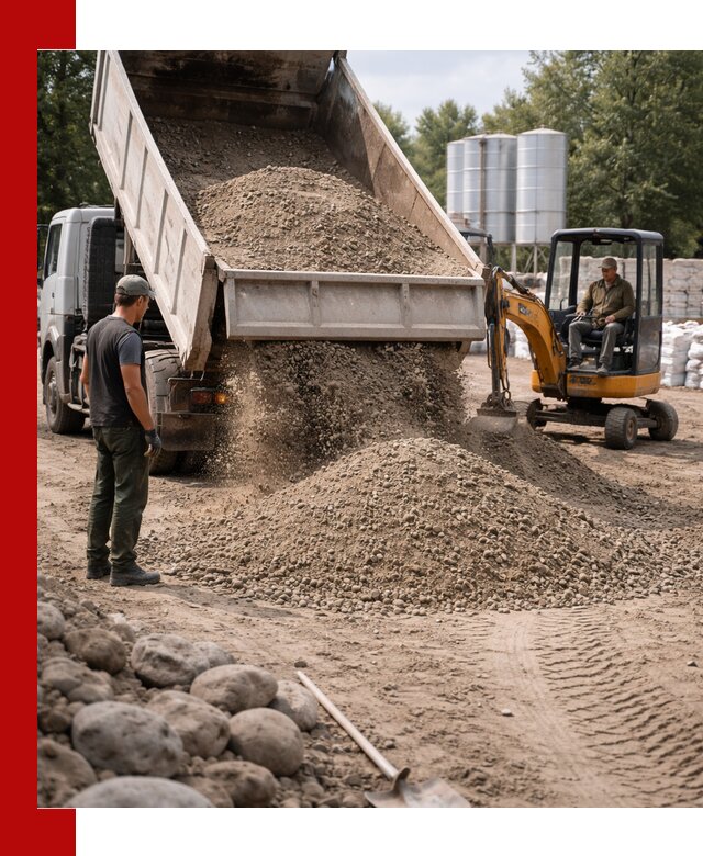Доставка ПГС С3 в Димитровграде самосвалами и миксерами