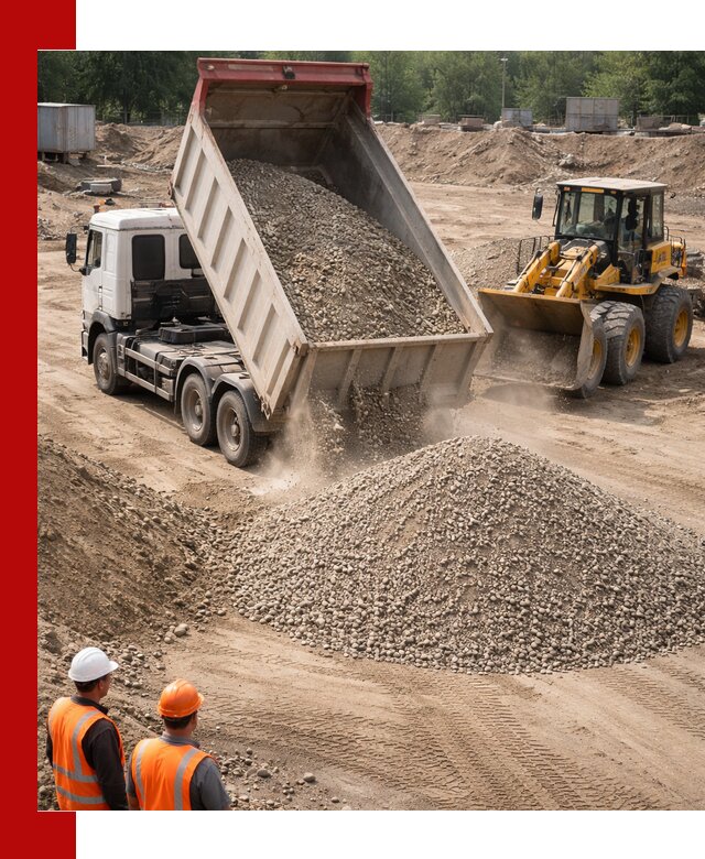 Щебень с песком (ЩГПС С2) с доставкой в Димитровграде