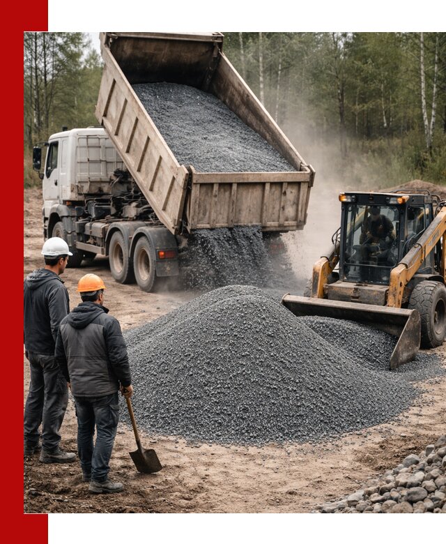 Гранитный отсев 0-5 с доставкой и разгрузкой в Димитровграде
