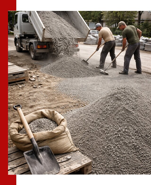 Отсев для тротуарной плитки в Димитровграде — доставка и укладка