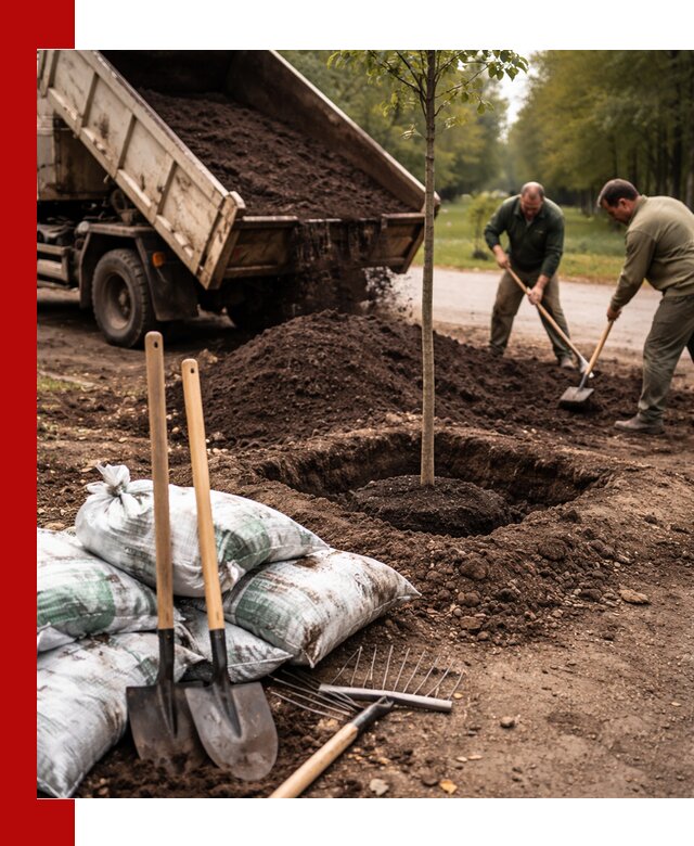 Грунт для посадки деревьев в Димитровграде — доставка и подготовка почвы
