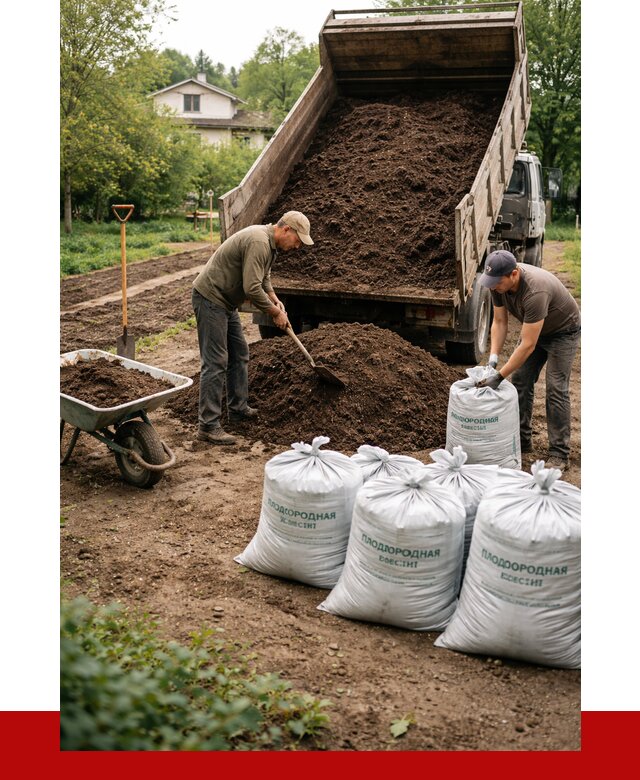 Плодородная смесь в Димитровграде от 4327 р./куб с доставкой | ПРОНЕРУДДмт