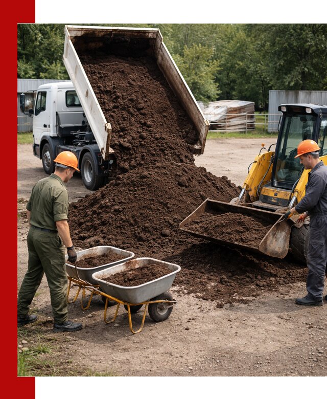 Доставка торфо-земляной смеси в Димитровграде для огорода и ландшафта