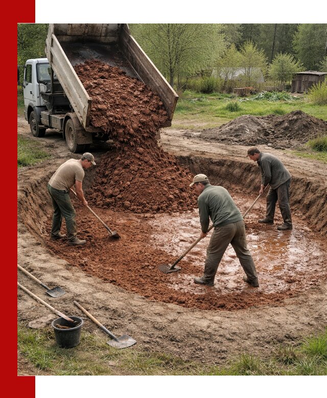 Купить качественную глину для пруда в Димитровграде