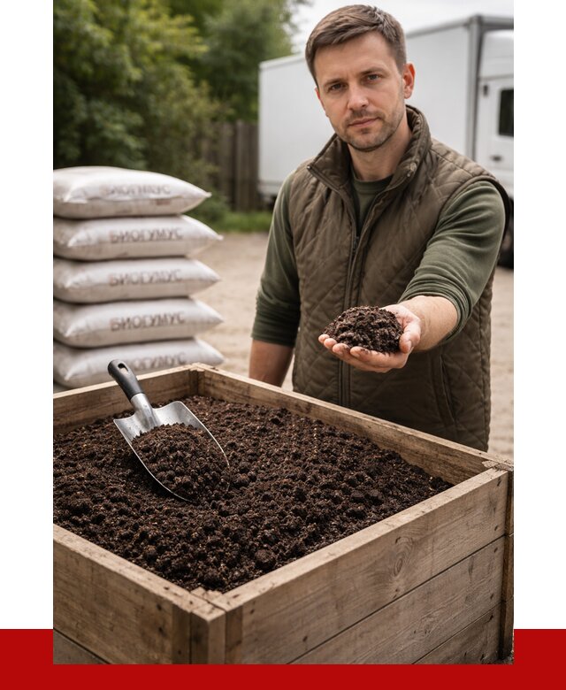 Купить биогумус в Димитровграде с доставкой от 8758 р. за куб | ПРОНЕРУДДмт