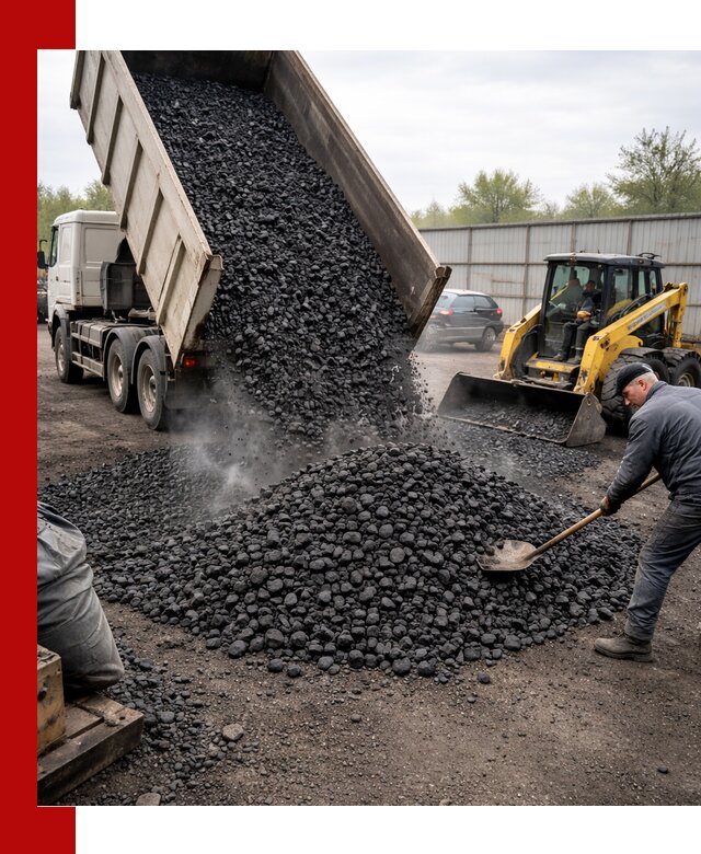 Доставка угля орех в Димитровграде оптом и в розницу