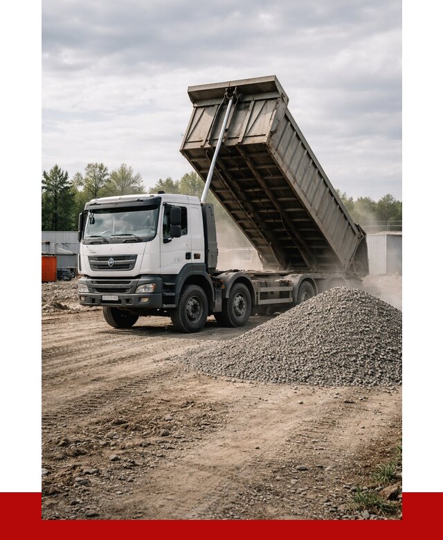 Доставка самосвалом 40 кубов в Димитровграде от 9273 р. | ПРОНЕРУДДмт