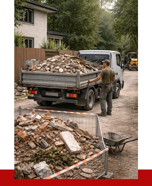 Вывоз строительного мусора с погрузкой в Димитровграде от 7727 р | ПРОНЕРУДДмт