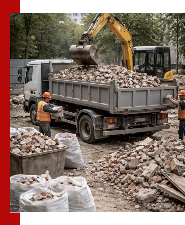 Вывоз строительного мусора в Димитровграде с самосвалами и контейнерами