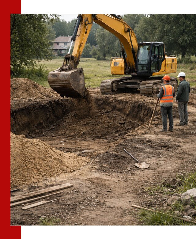 Рытье котлована под фундамент в Димитровграде (быстро и недорого)