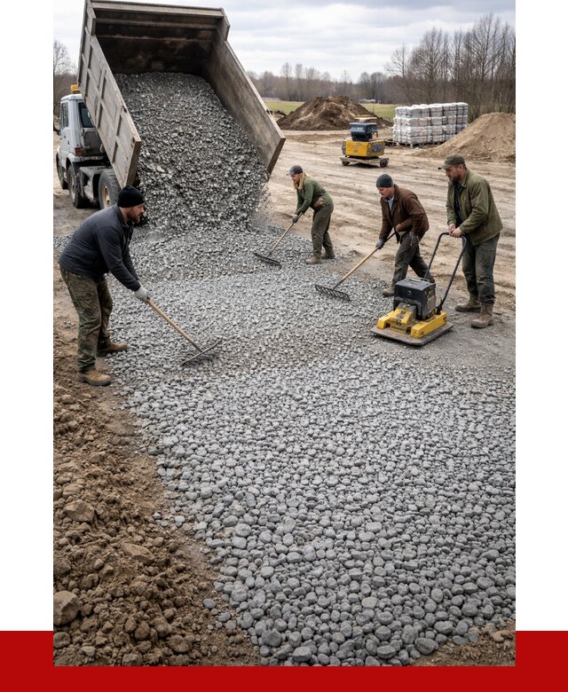 Устройство щебеночной подушки в Димитровграде от 4636 р. ПРОНЕРУДДмт