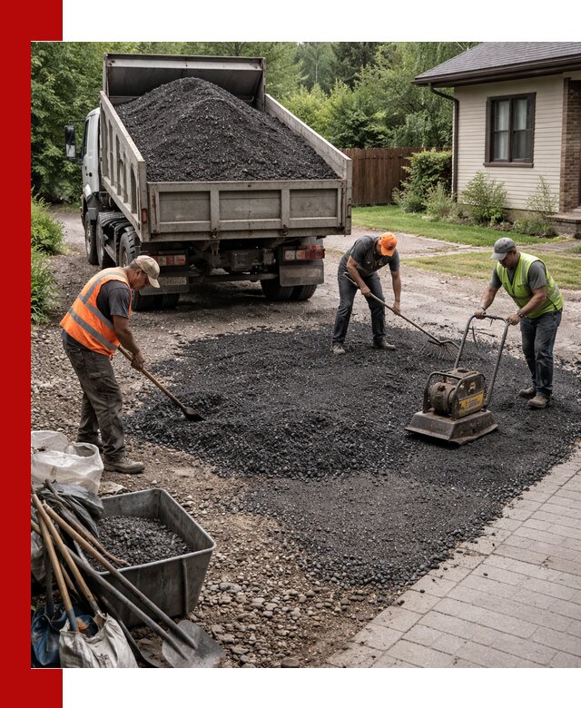 Асфальтовая крошка для двора с доставкой в Димитровграде